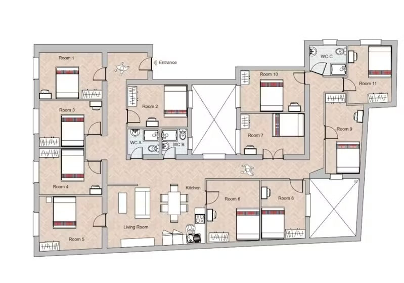 Habitaciones en Calle de Preciados
